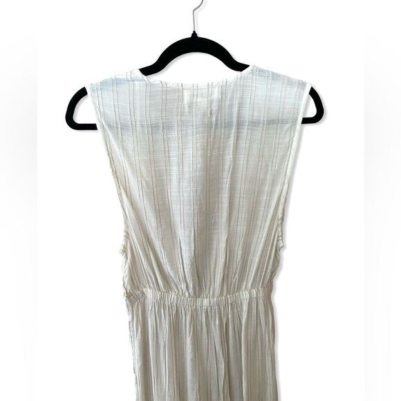 LSPACE Down The Line Cover Up in Cream sheer knot front beach swimwear Revolve - Picture 7 of 14